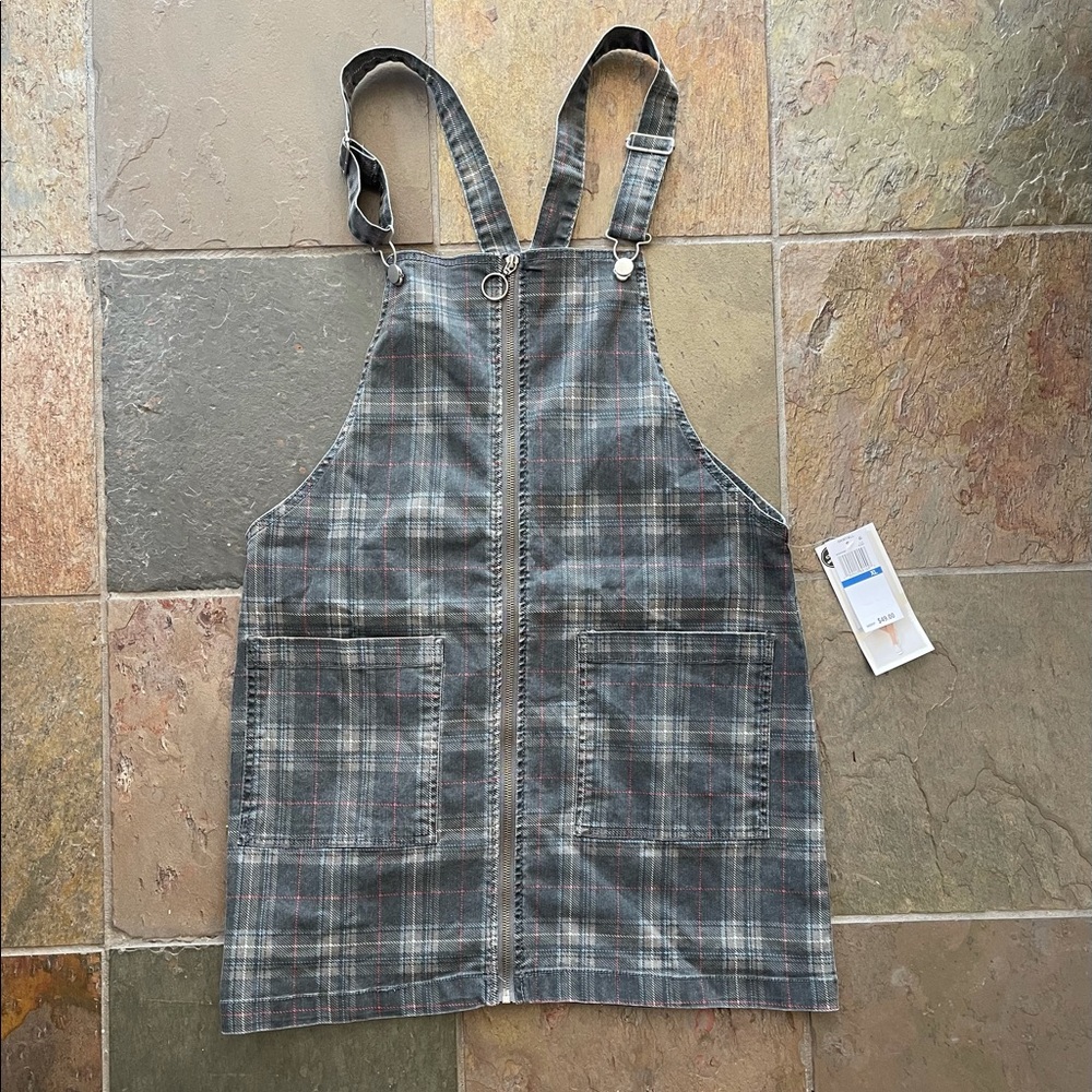Tinseltown Plaid Overall skirt XL